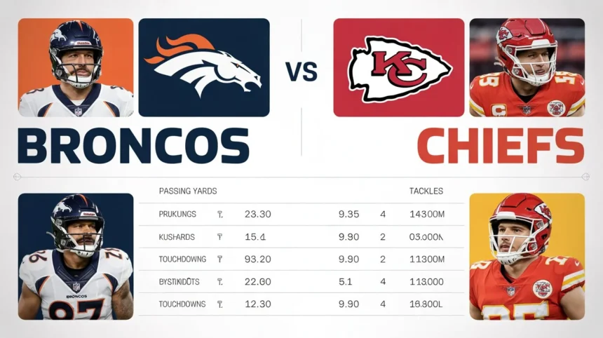 Broncos vs Chiefs Head-to-Head Record and Key Stats Broncos vs Chiefs Head-to-Head Record and Key Stats