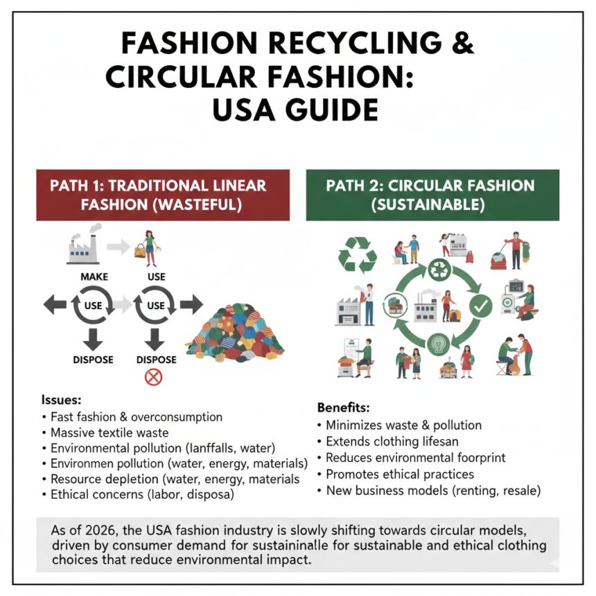 Fashion Recycling and Circular Fashion Explained in the USA