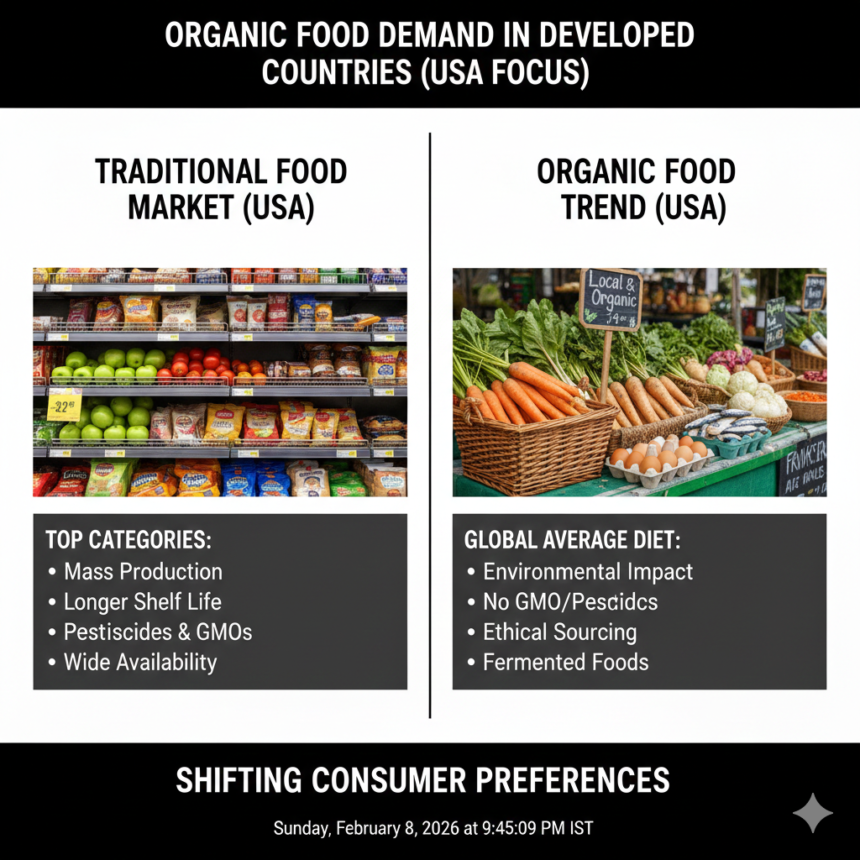 Organic Food Demand in Developed Countries (USA Focus)