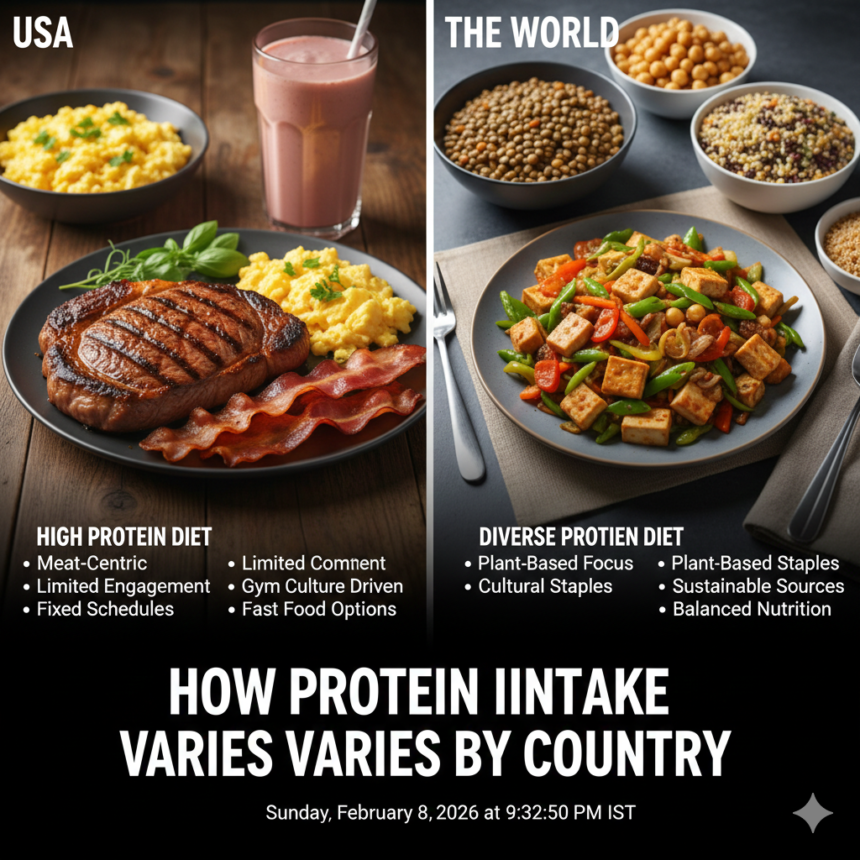How Protein Intake Varies by Country: USA vs the World How Protein Intake Varies by Country: USA vs the World